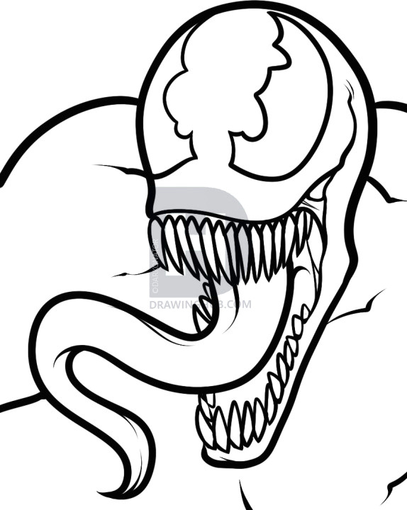 collection of venom drawing easy high quality