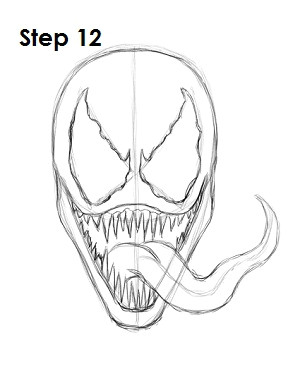 how to draw venom