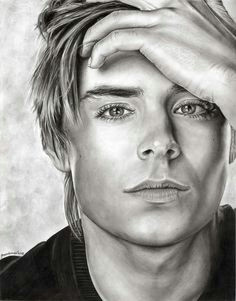 simply becausae i think he s really pretty zac efron by paulinamarin on deviantart pencil