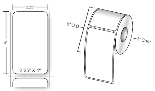 Easy Drawings Of Zebras Zebra 72278 Compatible 2 25 X 4 Premium Direct thermal Paper