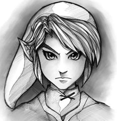 how to draw link easy step by step video game characters pop culture