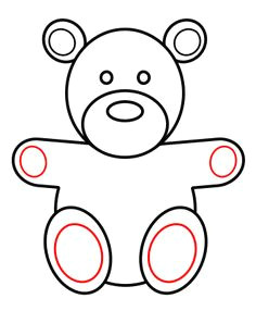 how to draw a teddy bear