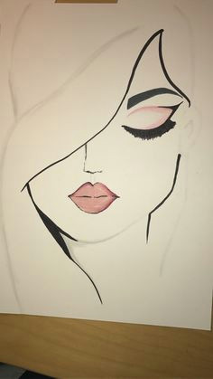 it was very easy to draw but the lips are easy to mess up on lippenciltutorial