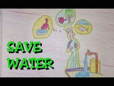drawing tutorial drawing on save water poster easy drawing creative ideas