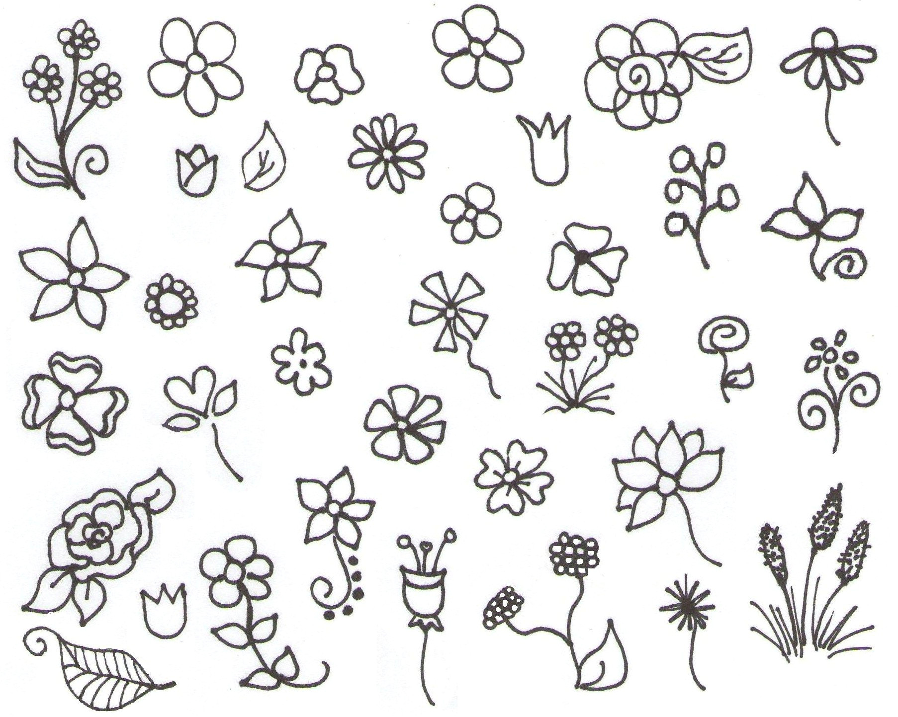 my inspiration flower doodles more