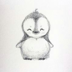 selene regener on instagram haha decided to draw a little cute penguin d penguin drawing cute