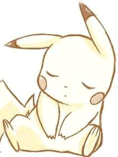 sleeping pikachu