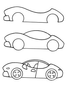 makkelijk en snel een auto tekenen car drawing kids car drawing easy car