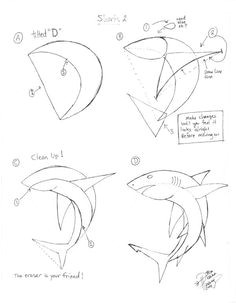 draw a shark 2 part one