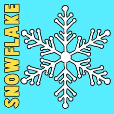 how to draw snowflake with easy drawing lesson