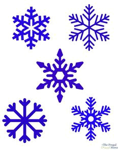 snowflake printable to make white chocolate snowflakes under waxed paper