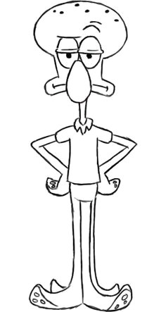today s tutorial will be over how to draw squidward tentacles from the spongebob series