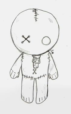 emo doll cute easy drawingssimple