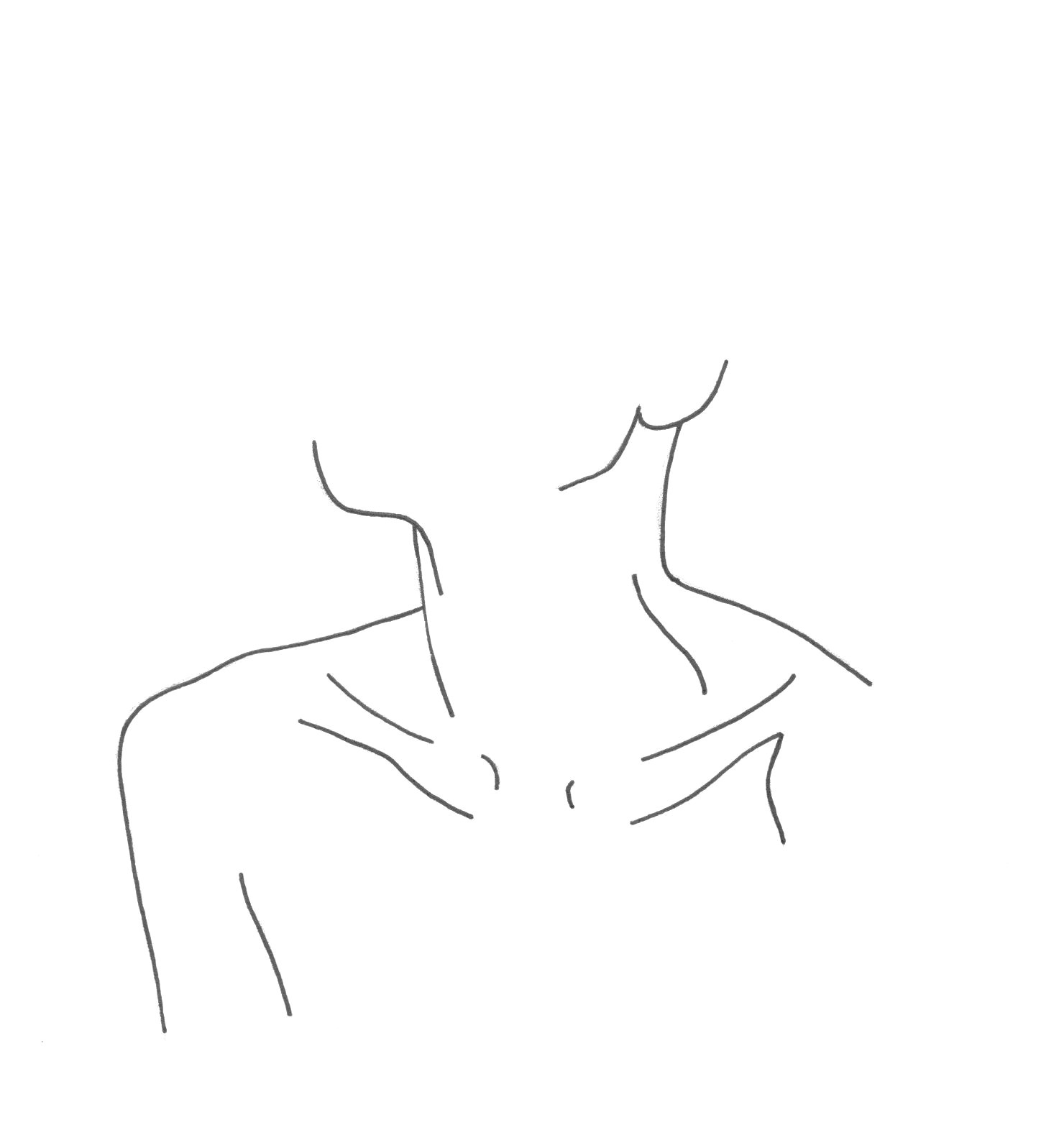 minimal neckline drawing thecolourstudy by thecolourstudy