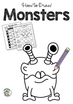 get your monster art lesson started off right with lots of monster drawing ideas your