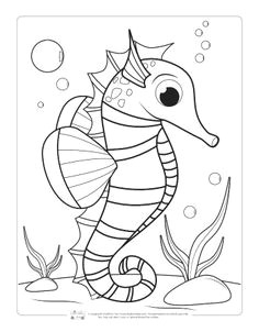ocean animals coloring pages for kids
