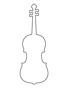 violin pattern use the printable outline for crafts creating stencils scrapbooking and