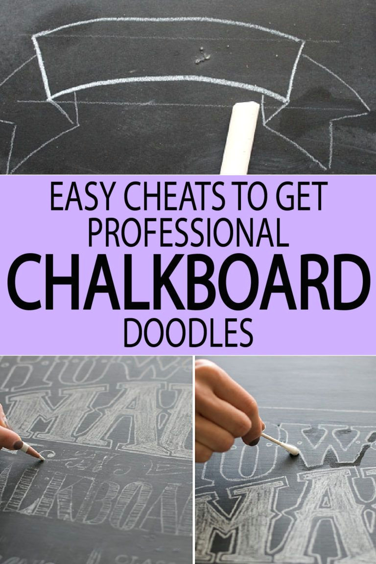 love chalkboard art check out these easy cheats to get a clean chalkboard drawing