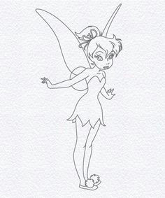 how to draw fairies step by step drawing of tinker bell disney sketches