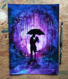 beautiful silhouette paintings by british artist danielle foye those colors this are my wedding colors