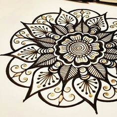 sharpie art flower