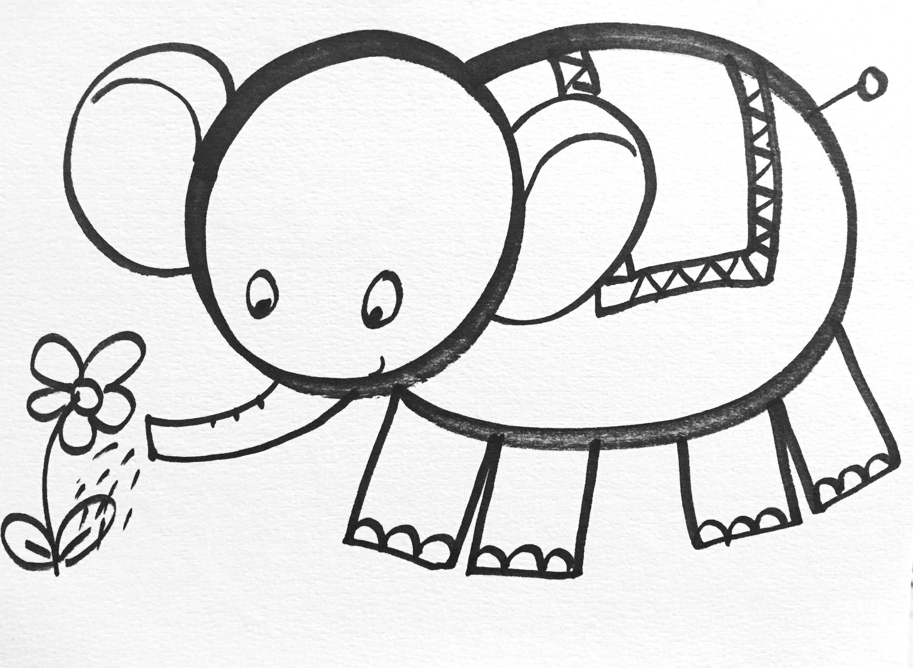 learn how to draw easy in this drawing you can learn to draw the adorable elephant as a cute cartoon character step by step from the popular youtube art