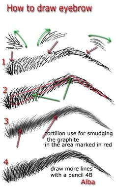 how to draw eyebrows by soulouttaki realistic hair drawing how to draw realistic simple