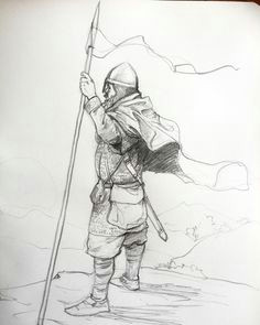 early mid age knight warrior knight medieval europe soldier sketchbook sketch drawing drawings doodle pencildrawing pencilsketch art