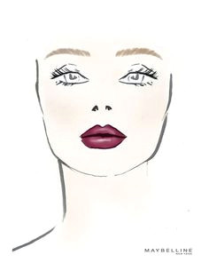 rachel zoe fall 2013 face chart makeup by charlotte tilbury for maybelline maybelline kiss makeup