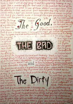 the good the bad and the dirty full work panic at the disco emo