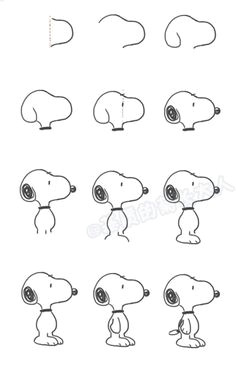 draw snoopy from the peanuts toddler drawing drawing for kids drawing tips note