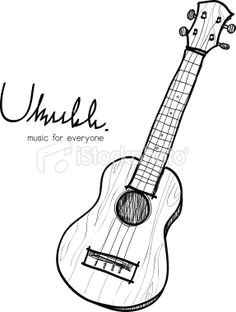 this is a vector file of ukulele sketch