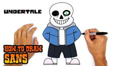 how to draw sans undertale easy step by step drawing