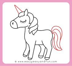 how to draw an unicorn easy and cute step by step drawing tutorial