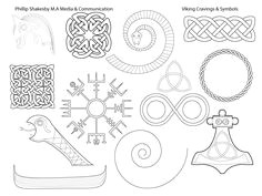 norse symbols viking carvings symbols amp thematic design phillipshakesbymasters celtic designs