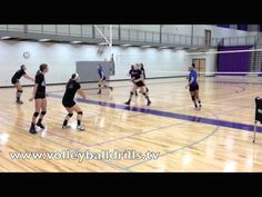 the best youth volleyball players do a shuttle warm up