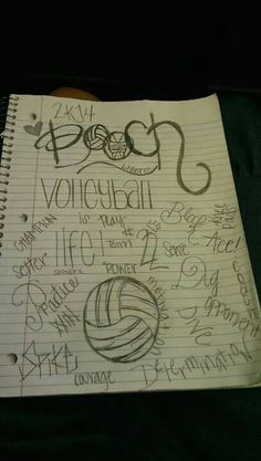 volleyball drawing