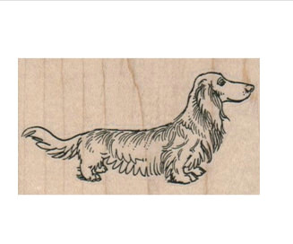 dachshund dachshunds dogs long haired pet stamp scrapbooking supplies scrapbooking supplies rubber stamp measures 3 x 1 3 4