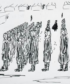 violette lecoq drawing of ravensbruck concentration camp the national archives reference rw 2