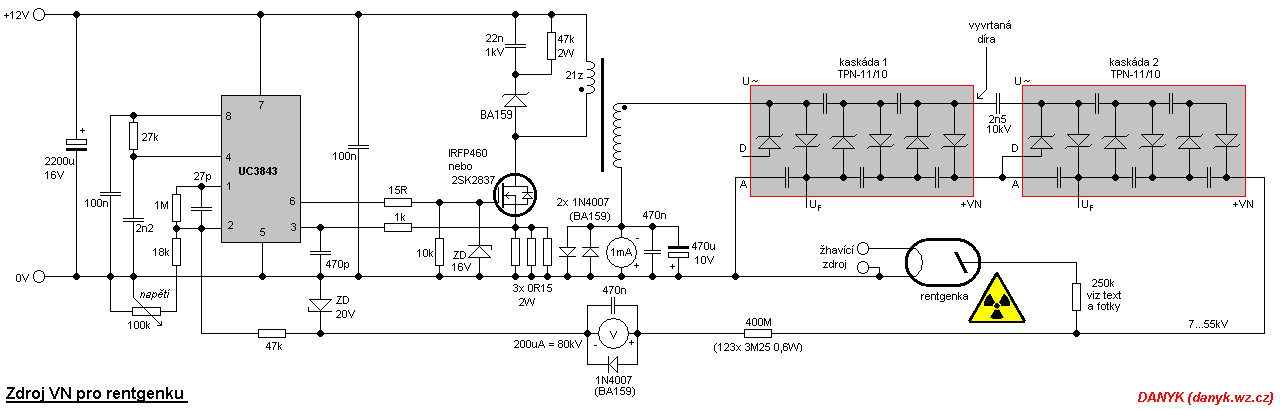 x ray high voltage supply schematic click to enlarge