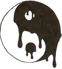 yin yang love the way it drips into itself i want this on a cool drawings tumblreasy