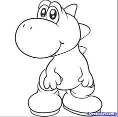 yoshi easy to draw yoshi drawing online drawing video game characters easy drawings