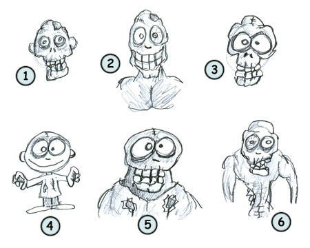 how to draw zombies