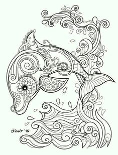 color me pages dolphin coloring pages coloring pages for kids paisley coloring