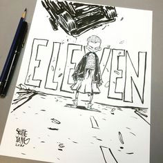 dibujos de stranger things eleven y mike