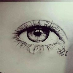 black and white eye draw