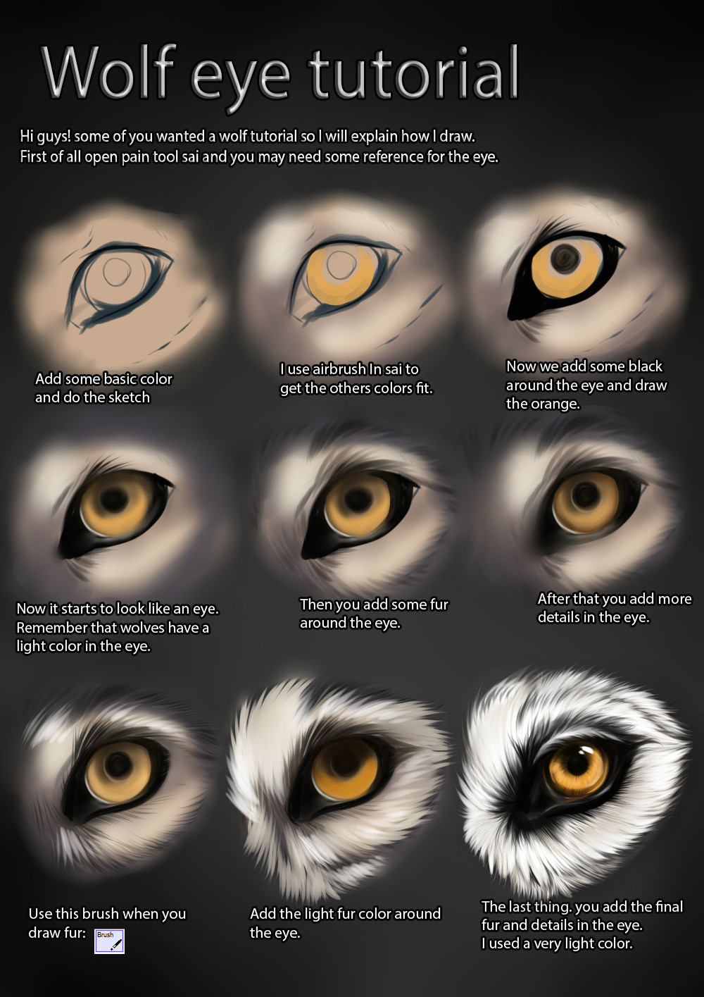 wolf eye tutorial by themysticwolf deviantart com on deviantart