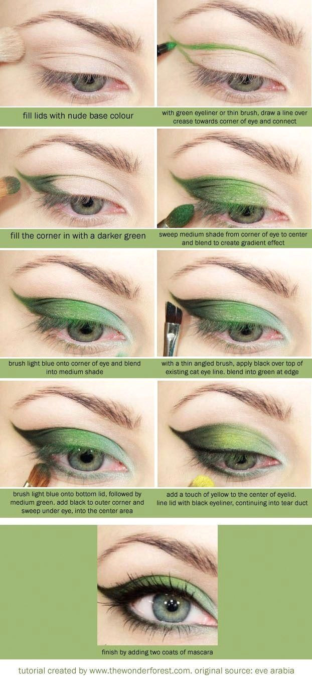 green eyeshadow tutorial another poison ivy idea eyeshadows