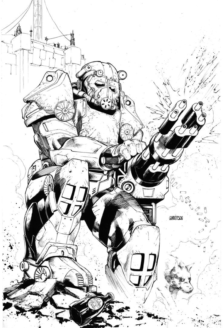 fallout 4 power armor inks by arciah