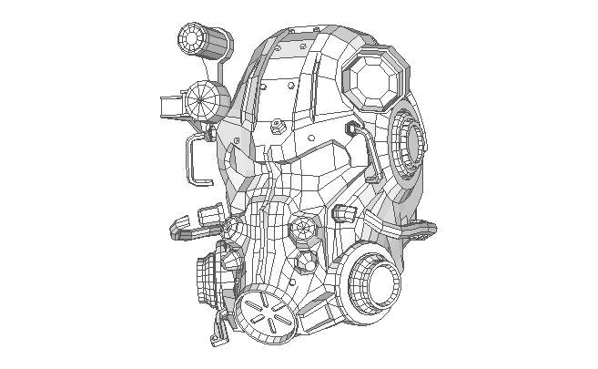 fallout 4 t 60b helmet papercraft free template download